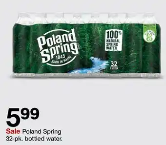 Target Poland spring 32-pk. bottled water offer