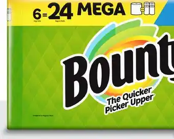 Target Bounty 6-pk. mega roll paper towels offer