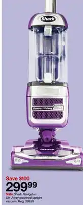 Target Shark navigator lift-away powered upright vacuum offer
