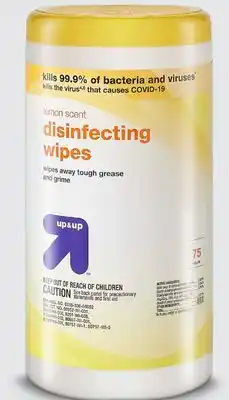 Target Up & up 75-ct. disinfecting wipes offer