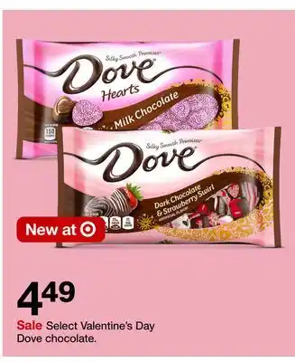 Target Select valentine's day dove chocolate offer