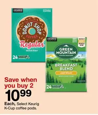 Target Keurig k-cup coffee pods offer