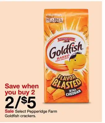 Target Select pepperidge farm goldfish crackers offer
