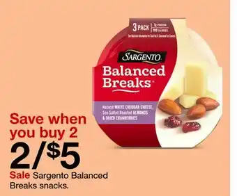 Target Sargento balanced breaks snacks offer