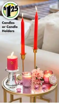 Dollar Tree Candles or candle holders offer