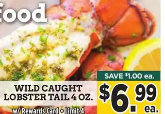 Dearborn Market Wild caught lobster tail offer