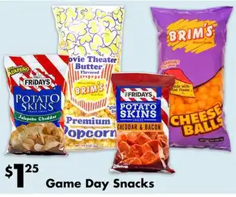 Dollar Tree Game day snacks offer