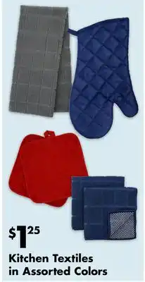 Dollar Tree Kitchen textiles offer