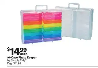 Michaels 16-case photo keeper by simply tidy offer