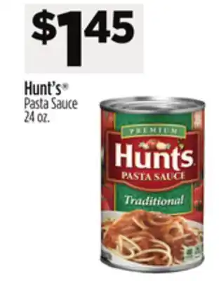 Dollar General Hunt's pasta sauce offer