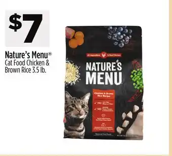 Dollar General Nature's menu offer