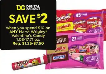 Dollar General Mars wrigley valentine's candy offer