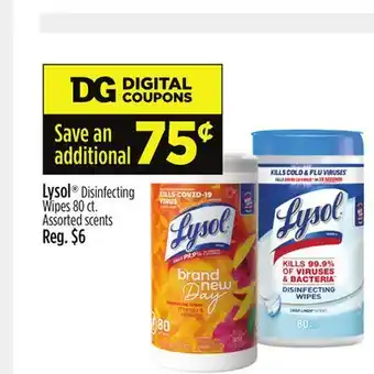 Dollar General Lysol disinfecting wipes offer