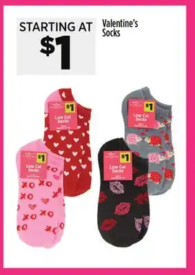 Dollar General Valentine's socks offer