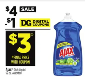 Dollar General Ajax dish liquid offer