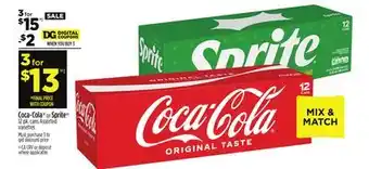 Dollar General Coca-cola or sprite offer