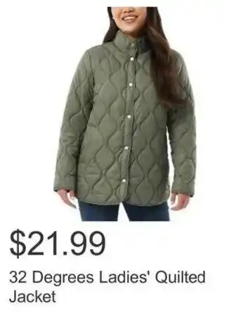 Costco 32 Degrees Ladies' Quilted Jacket offer