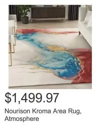 Costco Nourison Kroma Area Rug, Atmosphere offer