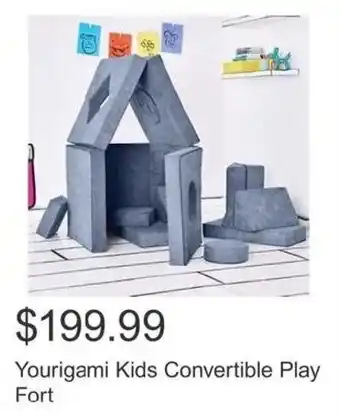 Costco Yourigami Kids Convertible Play Fort offer