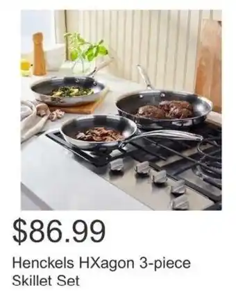 Costco Henckels HXagon 3-piece Skillet Set offer