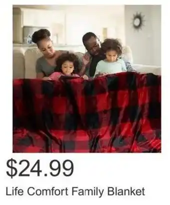 Costco Life Comfort Family Blanket offer