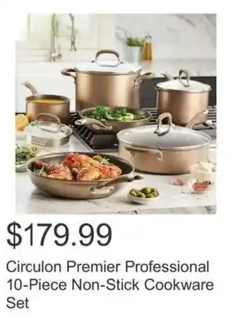 Costco Circulon Premier Professional 10-Piece Non-Stick Cookware Set offer