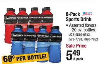 Menards 8-pack sports drink offer