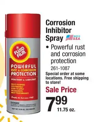 Menards Corrosion inhibitor spray offer