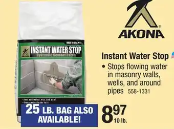 Menards Instant water stop offer