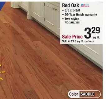 Menards Red oak offer