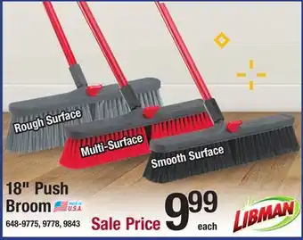 Menards Libman 18 push broom offer