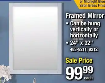 Menards Framed mirror offer