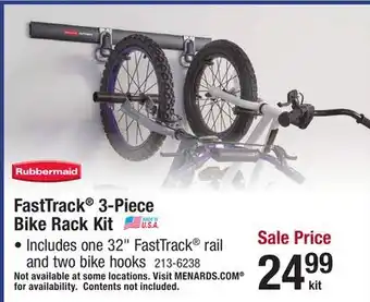 Menards Fasttrack 3-piece bike rack kit offer