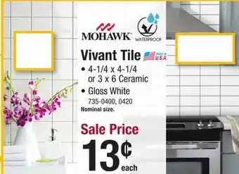 Menards Vivant tile offer