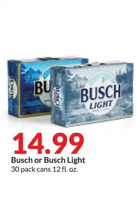 Hy-Vee Busch or busch light offer