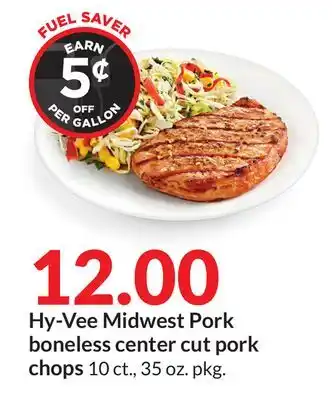 Hy-Vee Hy-vee midwest pork boneless center cut pork chops offer