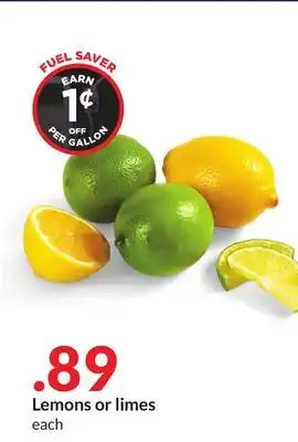 Hy-Vee Lemons or limes offer