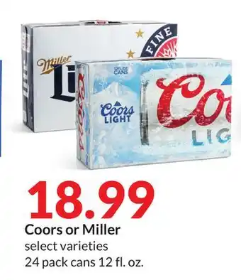 Hy-Vee Coors or miller offer