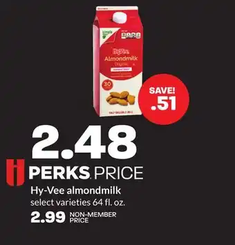 Hy-Vee Hy-vee almondmilk offer