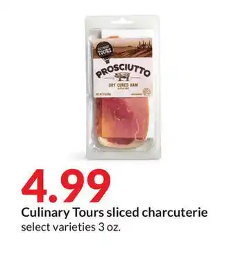 Hy-Vee Culinary tours sliced charcuterie offer