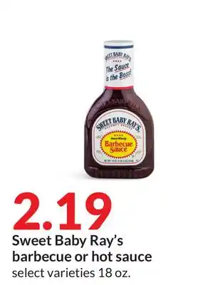 Hy-Vee Sweet baby ray's barbecue or hot sauce offer