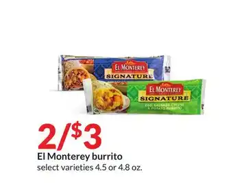 Hy-Vee El monterey burrito offer