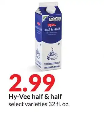 Hy-Vee Hy-vee half & half offer