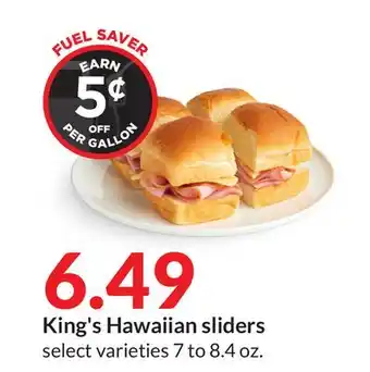Hy-Vee King's hawaiian sliders offer