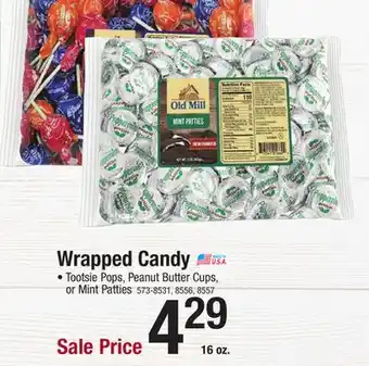 Menards Wrapped candy offer