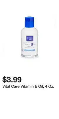 Big Lots Vital care vitamin e oil, 4 oz offer