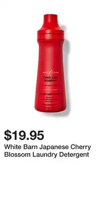 Bath & Body Works White barn japanese cherry blossom laundry detergent offer