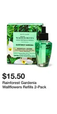 Bath & Body Works Rainforest gardenia wallflowers refills 2-pack offer