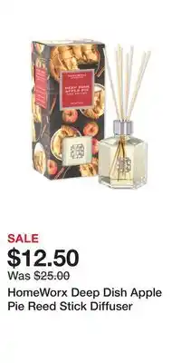 Ulta Beauty Homeworx deep dish apple pie reed stick diffuser offer