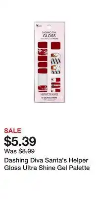 Ulta Beauty Dashing diva santa's helper gloss ultra shine gel palette offer